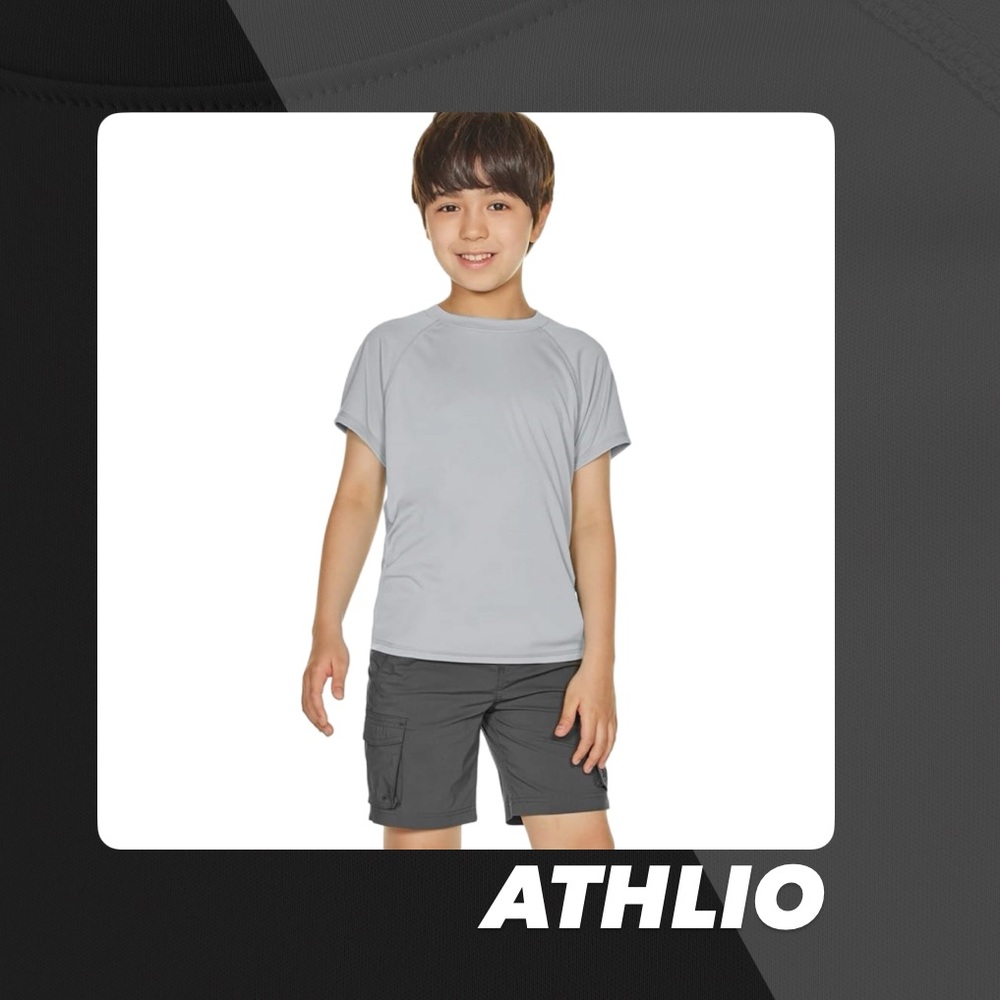 EUC Athlio Grey UPF 50+ Short Sleeve Shirt